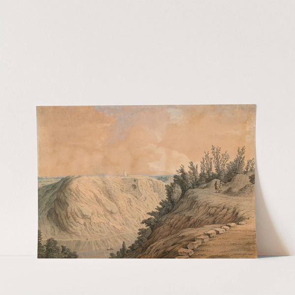 Saint Vincent’s Rock and Cave (The Giant’s Hole) on the River Avon, Somerset (1790) by Samuel Hieronymus Grimm