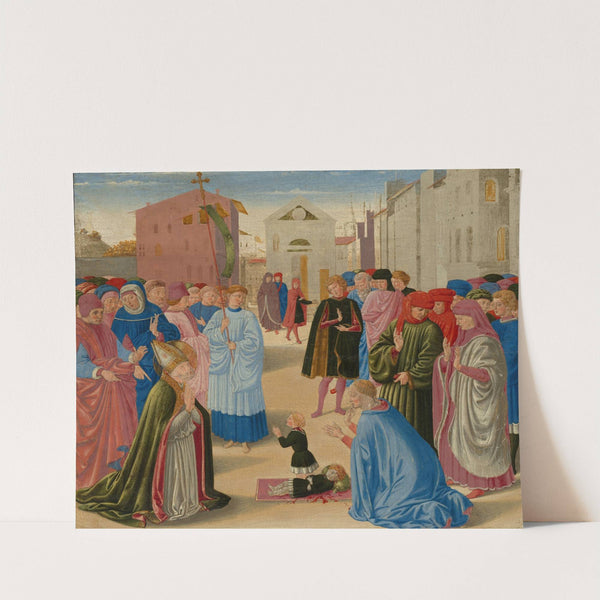 Saint Zenobius Resuscitating a Dead Child by Benozzo Gozzoli