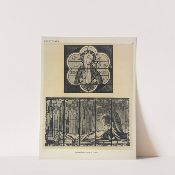 Sainte-Catherine-de-Sienne, mosaïque translucide, au Pavillon du Vitrail by Jacques Gruber