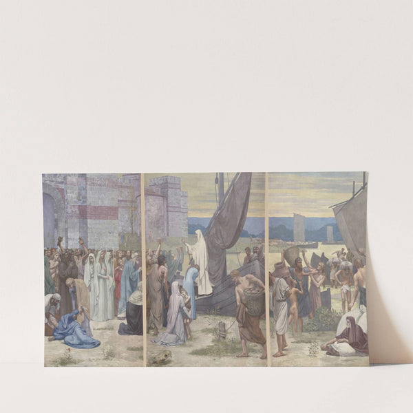 Sainte Geneviève ravitaillant Paris assiégé (1889-1898) by Pierre Puvis de Chavannes