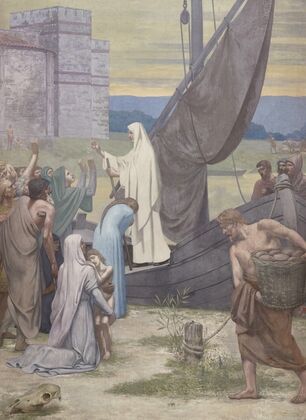 Sainte Geneviève ravitaillant Paris assiégé (1889-1898)