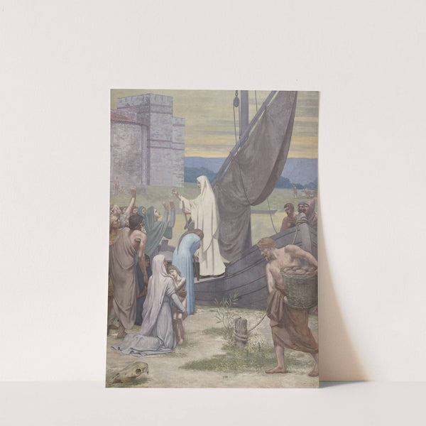 Sainte Geneviève ravitaillant Paris assiégé (1889-1898) by Pierre Puvis de Chavannes