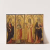 Saints Catherine of Alexandria, Barbara, Agatha, and Margaret by Giovanni di Paolo
