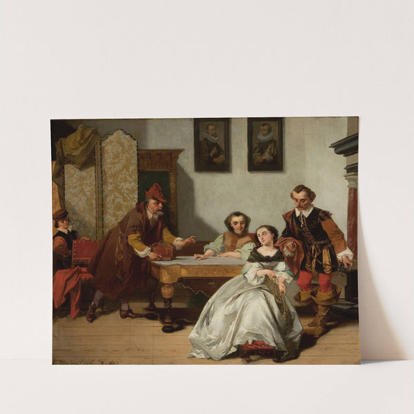 Sale of jewels (1863) by Casimir van den Daele