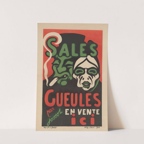 Sales gueules par Jossot. En vente ici (1896) by Henri-Gustave Jossot