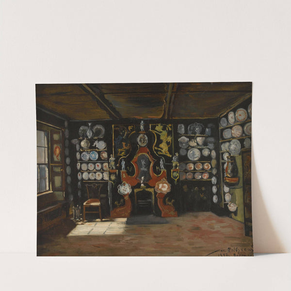 Salle à manger de Hauteville II, maison de Juliette Drouet à Guernesey (1883) by Edmond de Palézieux