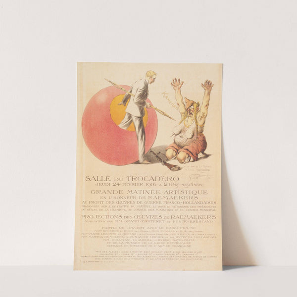 Salle du Trocadéro . . . Grande matinée artistique en l'honneur de Raemaekers by Maurice Louis Henri Neumont