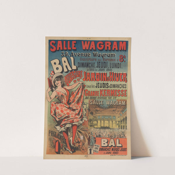 Salle Wagram, 39, Avenue Wagram. Bal… Ouverture du Jardin d’Hiver (1883) by Imp. Emile Lévy