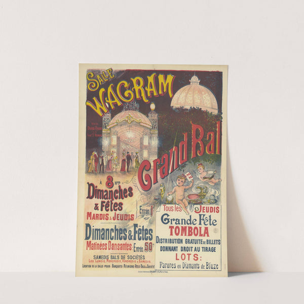 Salle Wagram. Grand bal. tombola (1888-1894) by Imp. Charles Lévy