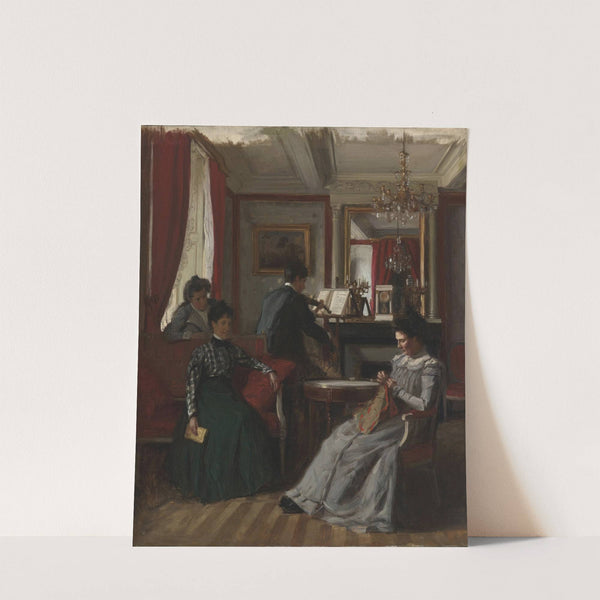 Salon de famille by René François Xavier Prinet