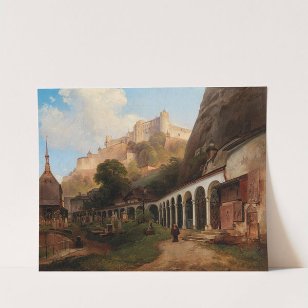 Salzburg, a View of St. Peter’s Cemetery by Johann Fischbach