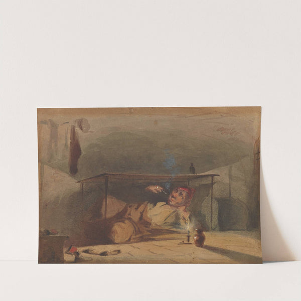 Sam Weller’s Landlord in the Fleet (1853-1854) by James Abbott McNeill Whistler