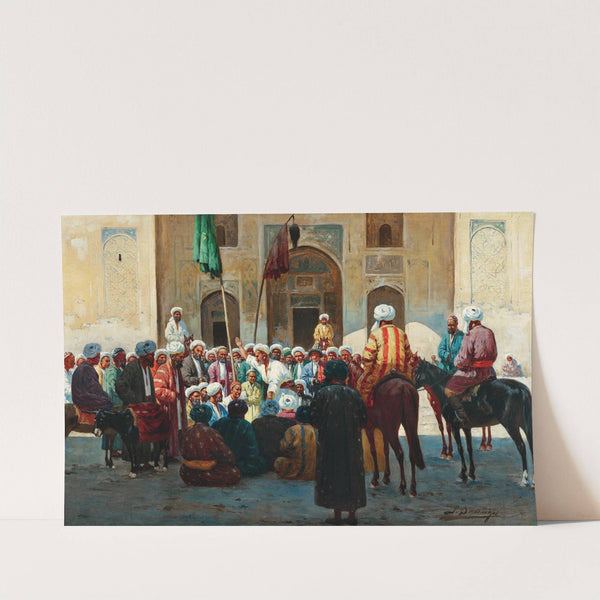 Samarkand, before the Sher-Dor-Madrasa by Richard Karlovich Zommer