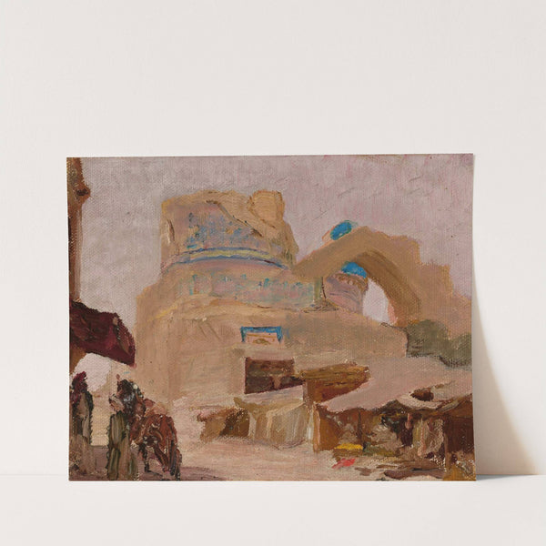 Samarkand – Bibi-Khanym, tomb of Tamerlane's wife. From the journey to Turkestan by Jan Ciągliński