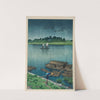 Samidare (Arakawa) (Early summer rain at Arakawa) (1932) by Kawase Hasui