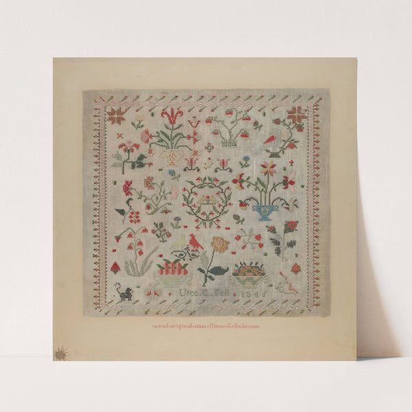 Sampler by Elmer G. Anderson