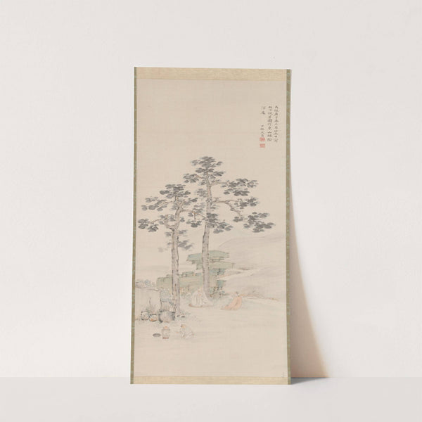 Sampling Tea beneath the Wu Trees (1840) by Nakabayashi Chikutō