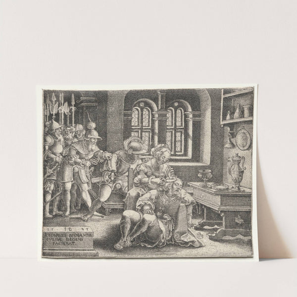 Samson and Delilah (1545) by Hans Brosamer