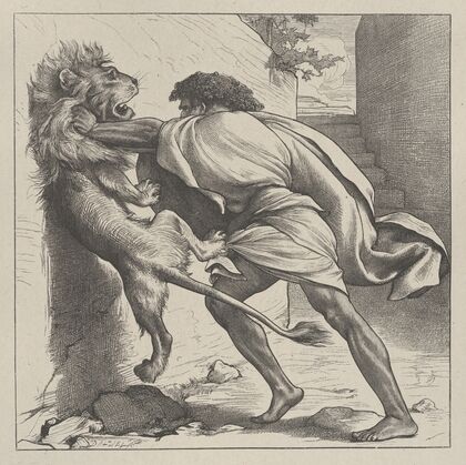 Samson and the Lion (1865–81)