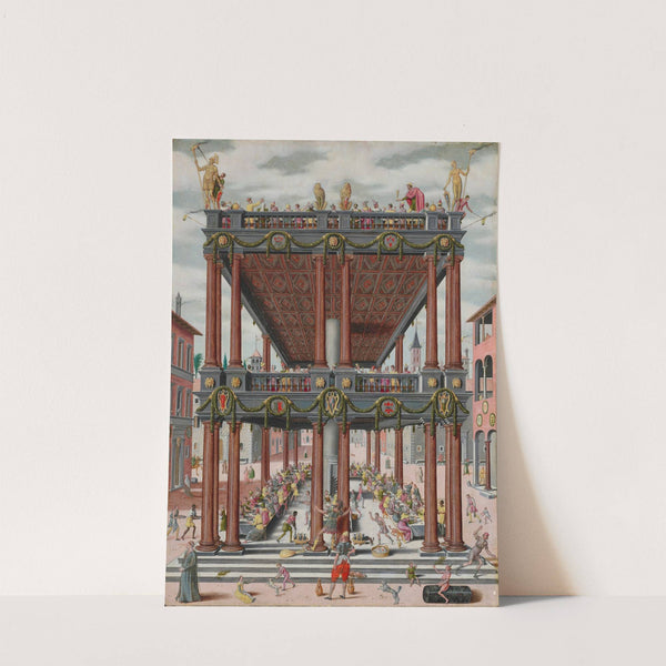 Samson destroying the Philistine temple by Simon de Myle