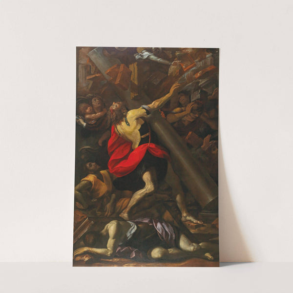 Samson destroying the temple by Lombard School