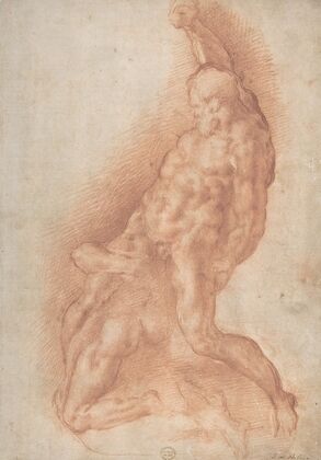 Samson Slaying the Philistine, after Michelangelo