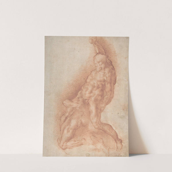 Samson Slaying the Philistine, after Michelangelo by Giovanni Battista Naldini