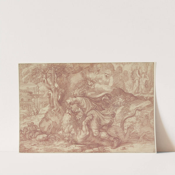 Samson tears the lion apart by Michel Corneille the younger