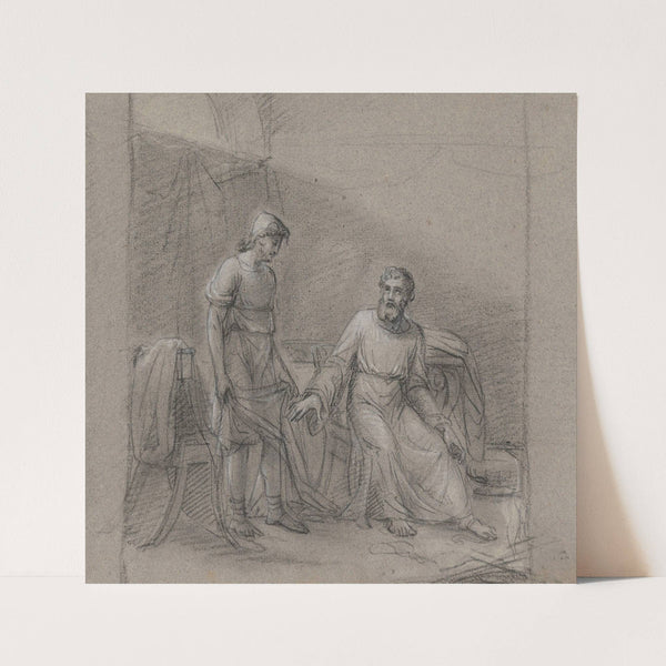 Samuel at the Service of Eli by Jean Antoine Verschaeren