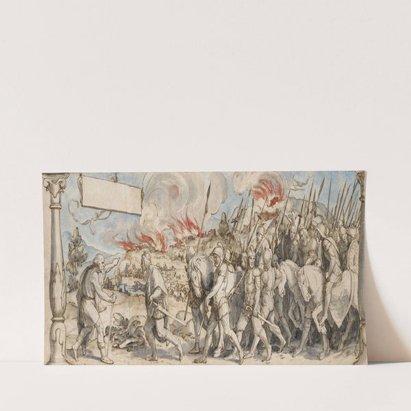 Samuel flucht Saul (1530) by Hans Holbein The Younger