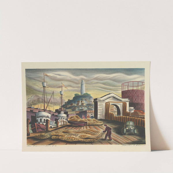 San Francisco Pier (1943) by David Paul Chun