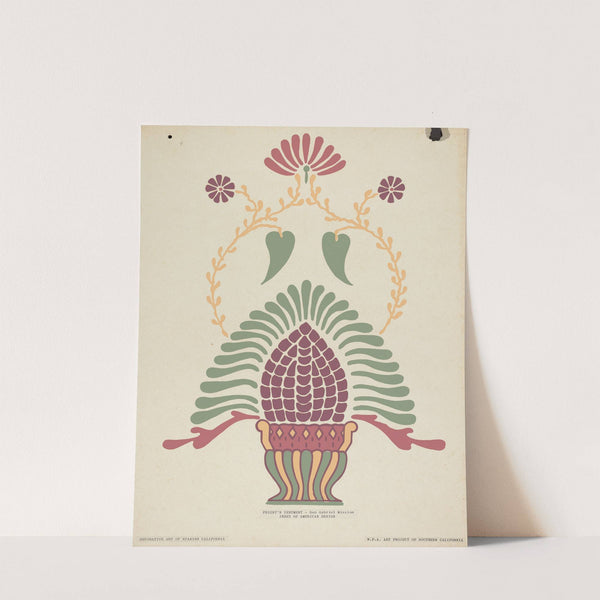 San Gabriel Mission Priest's Vestment from the portfolio Decorative Art of Spanish California by American 20th Century