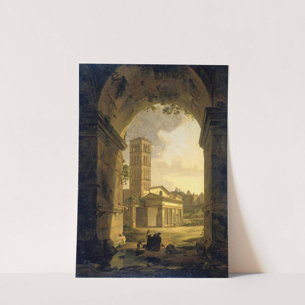 San Giorgio in Velabro in Rome by Antonie Sminck Pitloo