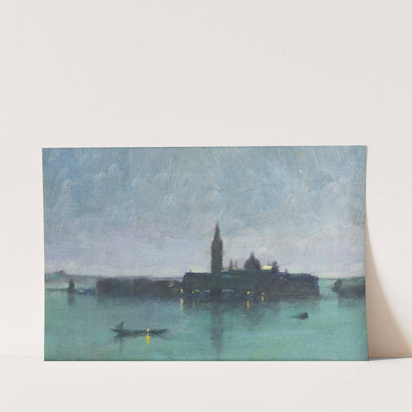 San Giorgio Maggiore From The Lagoon By Moonlight, Venice by James Jebusa Shannon