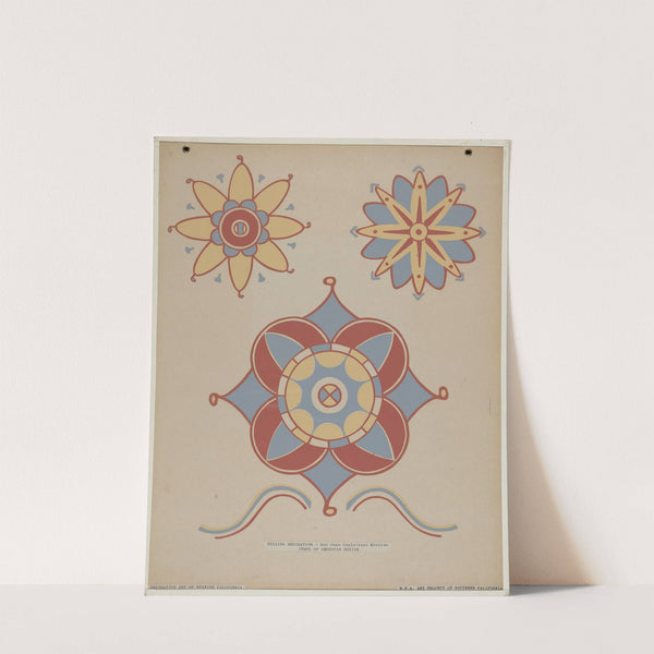 San Juan Capistrano Mission Ceiling Decoration From the portfolio Decorative Art of Spanish California by American 20th Century