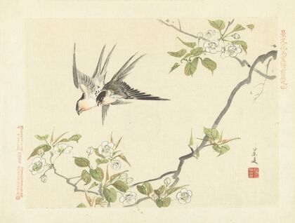 Sand pear and barn swallow (1892)