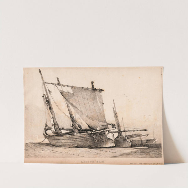 Sandgate Boats (1814) by Samuel Prout
