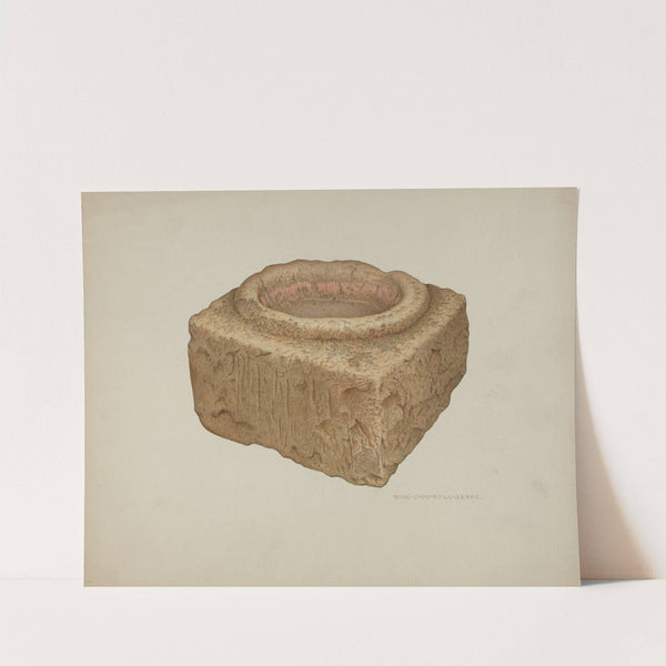 Sandstone Holy Water Font by Rose Campbell-Gerke