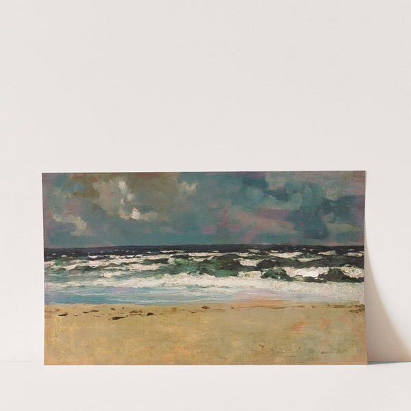 Sandy Beach with Breakers (ca 1869) by Winslow Homer