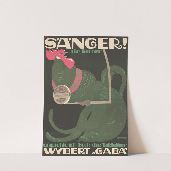 Sänger! Als Kenner empfehle ich Euch die Tabletten Wybert ‘Gaba’ (1915) by Paul Kammüller