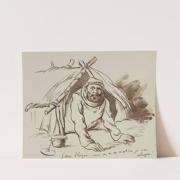 Sans blague, moi un de ces matins je vas aboyer ! (1915-1916) by Georges Goursat (Sem)