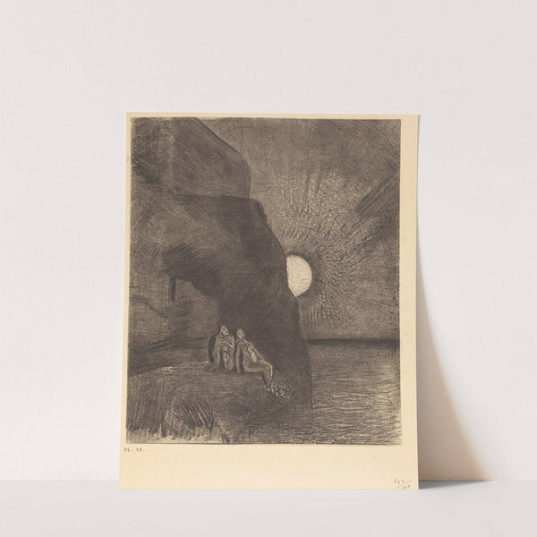 Sans cesse a mes cotes s’agite le demon (1890) by Odilon Redon