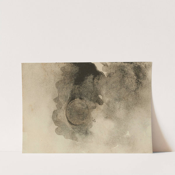 Sans titre Nuées et soleil, Empreinte de pièce Soleil noir (1855-1856) by Victor Hugo