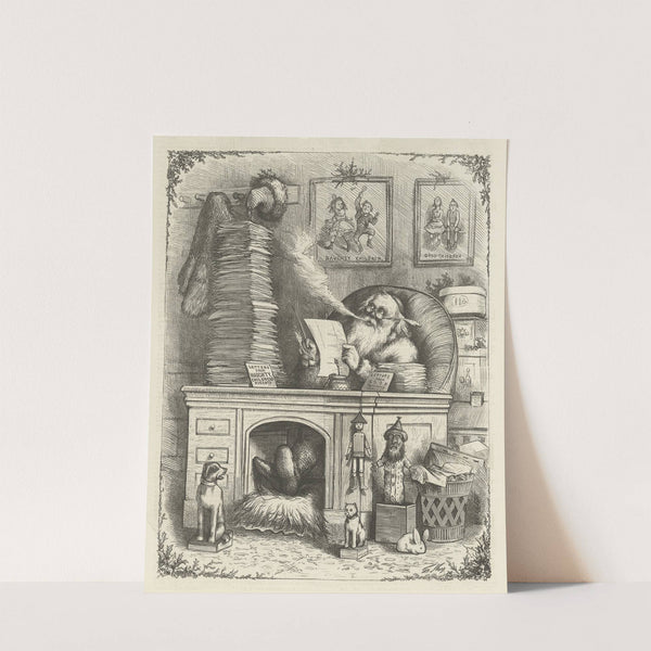 Santa Claus’s mail (1871) by Thomas Nast