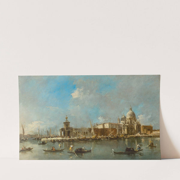 Santa Maria della Salute and the Dogana, Venice by Francesco Guardi