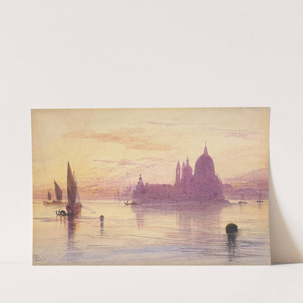 Santa Maria della Salute, Venice, at Sunset by Edward Lear