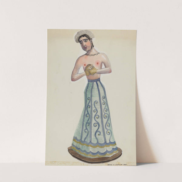 Santa (One of Eight Virgins) Front View by Majel G. Claflin