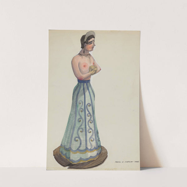 Santa (One of Eight Virgins) Side View by Majel G. Claflin