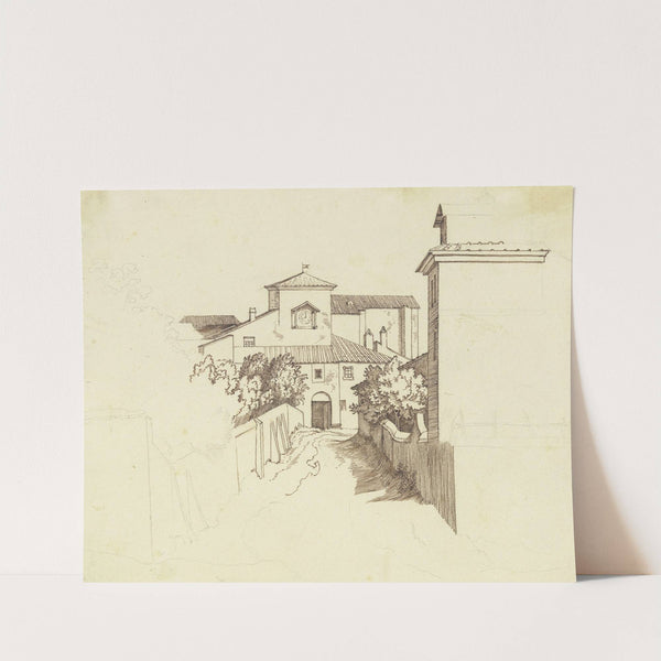 Santi Quattro Coronati in Rom by Johann Friedrich Overbeck