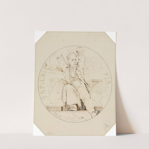Sapientia (Karikatur auf Karl Theodor Welcker) by Moritz von Schwind